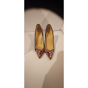 LOUBOUTIN  HEELS  Miss Taos 38.5 Beaded SHOES